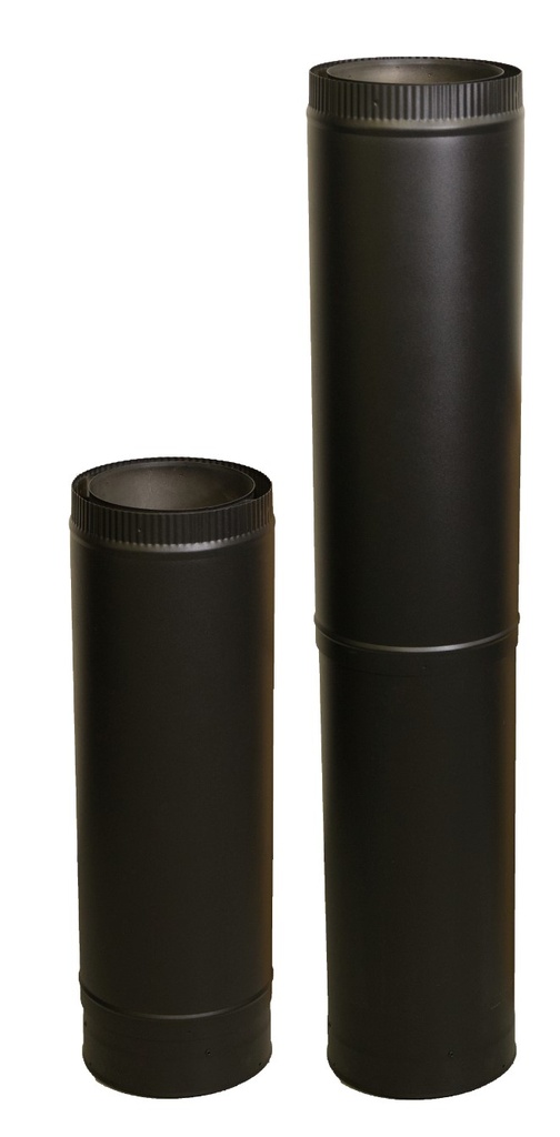 AIR FLUE 6" STOVE PIPE 420-610MM ADJUSTABLE KIT(2 PIECES)