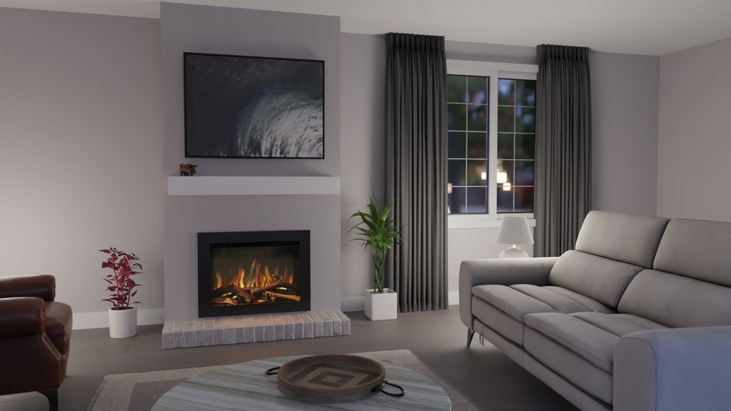 E660 ELECTRIC FIREPLACE INSERT- LED INC. LOGS