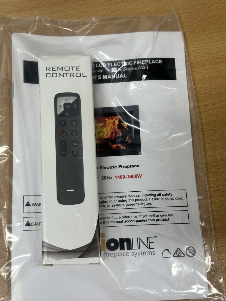 Emberglow Remote control (inc instructions)