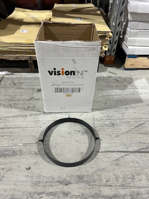 ROOF BRACE FIXED RING - AIR FLUE ONLY - BK