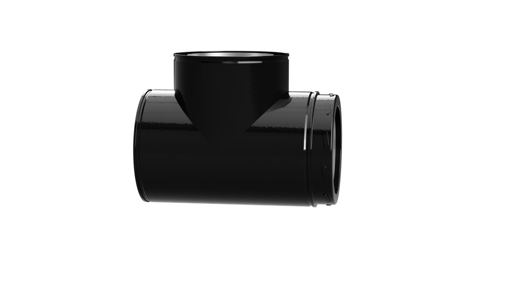 INSULATED FLUE 25MM 90 DEGREE TEE