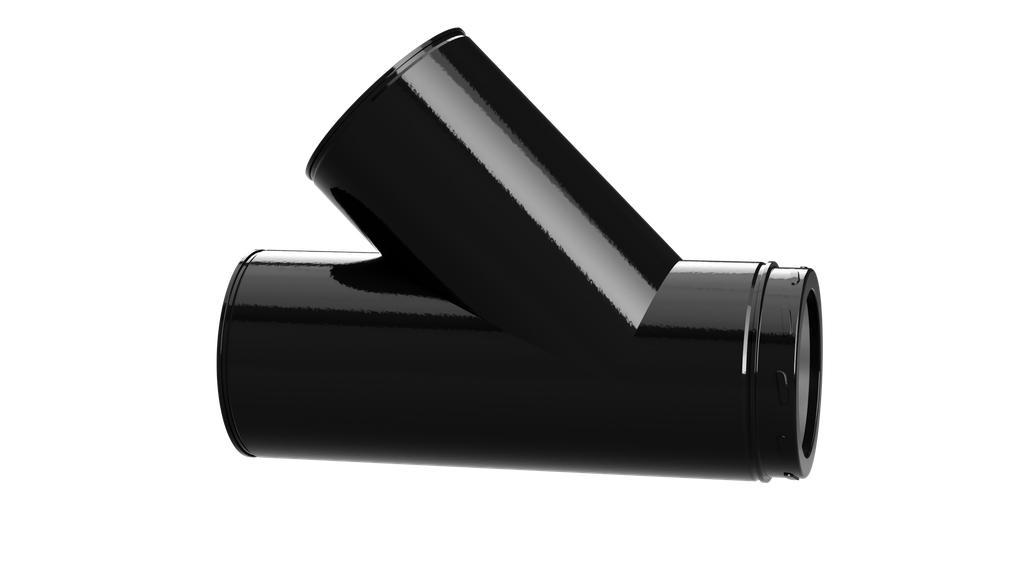 INSULATED FLUE 25MM 45 DEGREE TEE
