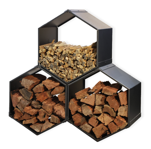 [WS-3-00-002] V-LINE - WOODSTORE - MODULAR HEXAGON 500