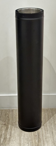 [VF-3-60-109(1F)] AIR FLUE 6" STOVE PIPE LRG ADJUSTABLE 1MTR FEMALE