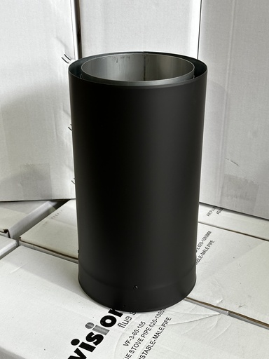 [VF-3-60-104(2M)] AIR FLUE 6" STOVE PIPE SML ADJUSTABLE 300mm MALE