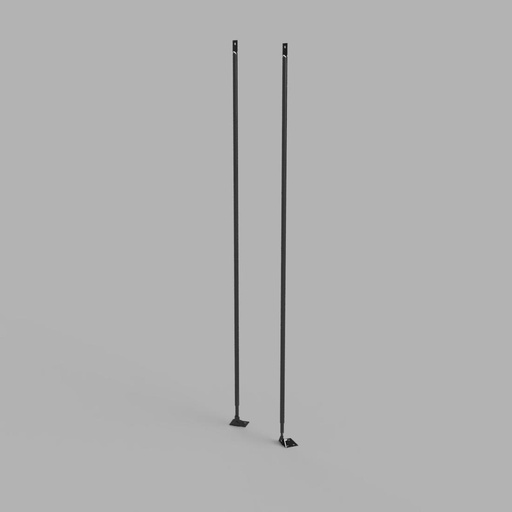 [VL6RB-AIR-B] FLUE ROOF BRACE BLACK PAIR - RING NOT INCLUDED- suitS AFS IFS or SFS