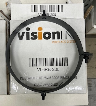 [VL6RB-200] ROOF BRACE RING - 200MM DIA - SUITS STANDARD INSULATED FLUE